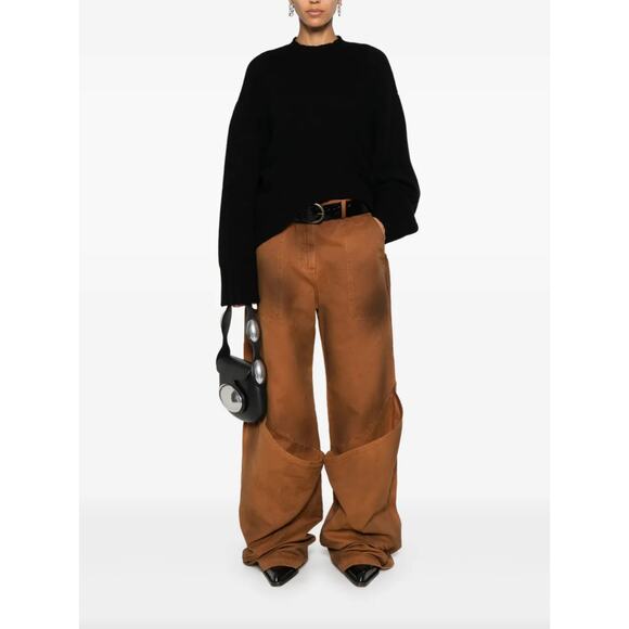 THE ATTICO Khaki Long Pants - Picture 1 of 16